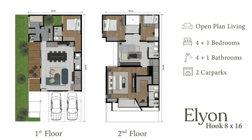 Floor plan for Elyon Hook