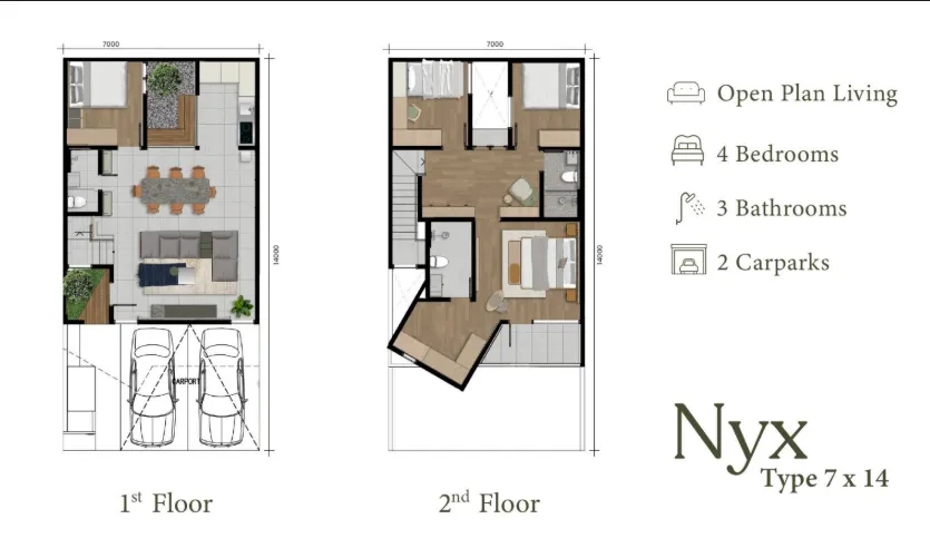 Floor plan for Nyx Standard