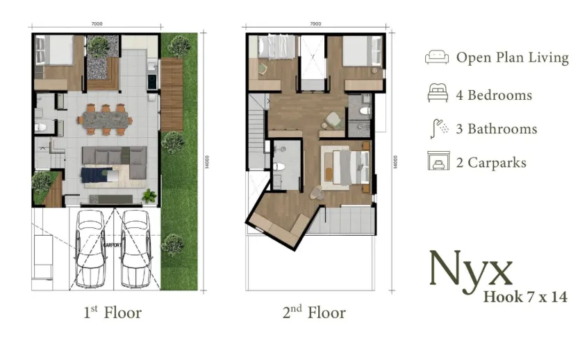 Floor plan for Nyx Hook